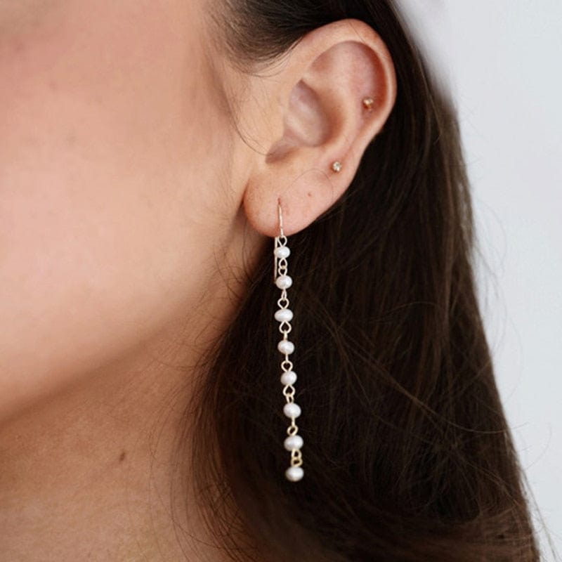 Boucle D'oreille Perle | Boucle D'oreille Perle Pendante