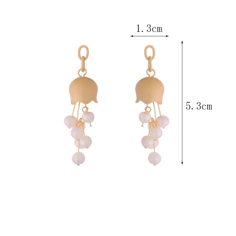 Boucle d'oreille Perle Pendante<br>Nola