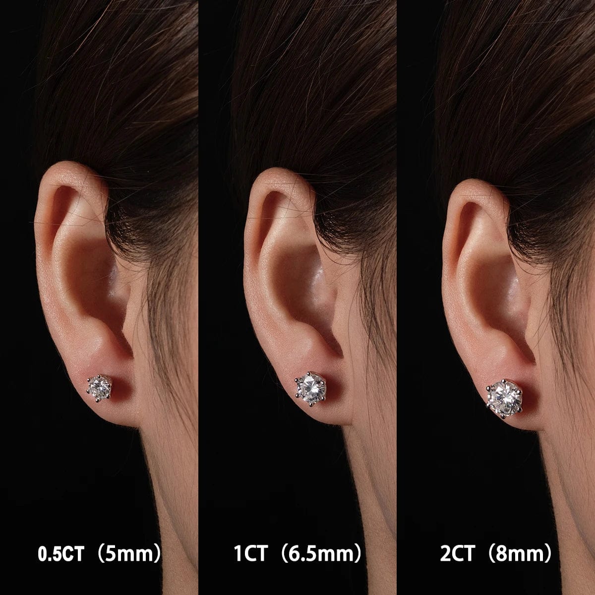 Boucle D'oreille Diamant | Diamant Synthétique | Diamant de Synthèse