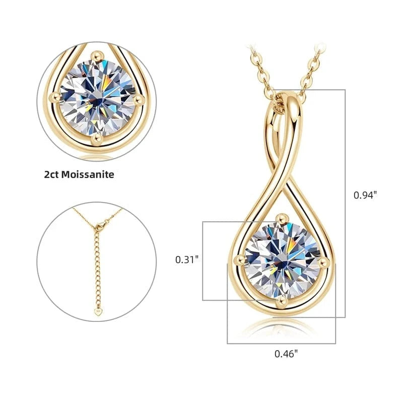 Collier Diamant | Diamant Synthétique| Diamant de Laboratoire