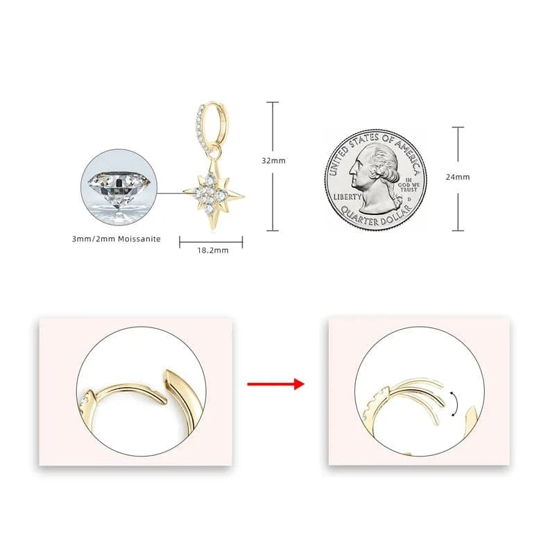 Boucle D'oreille Diamant | Diamant Synthétique | Diamant de Synthèse