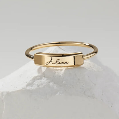 Bague Or Personnalisable