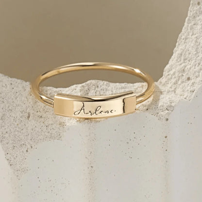 Bague Or Personnalisable