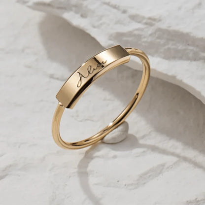 Bague Or Personnalisable