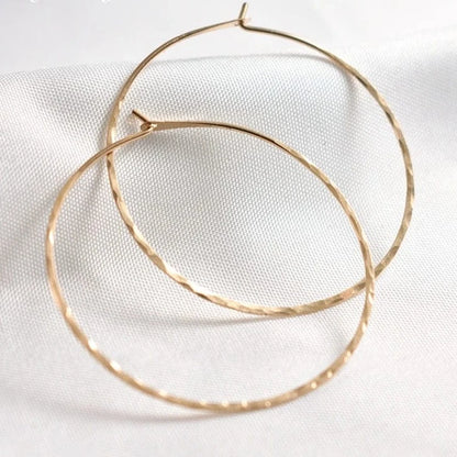 Boucle D'oreille Anneau Or