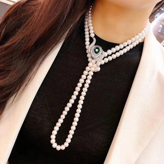Collier en Perle Blanche