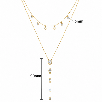 Collier Pendentif en Forme de Y