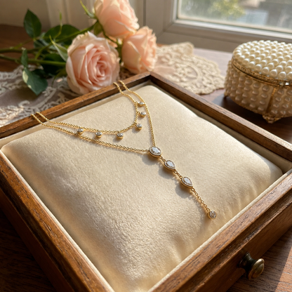 Collier Pendentif en Forme de Y
