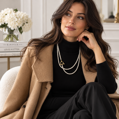 Collier Perle Blanche