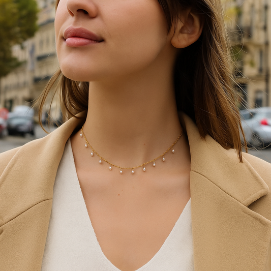 Collier perle de culture