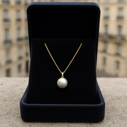 Collier une perle blanche