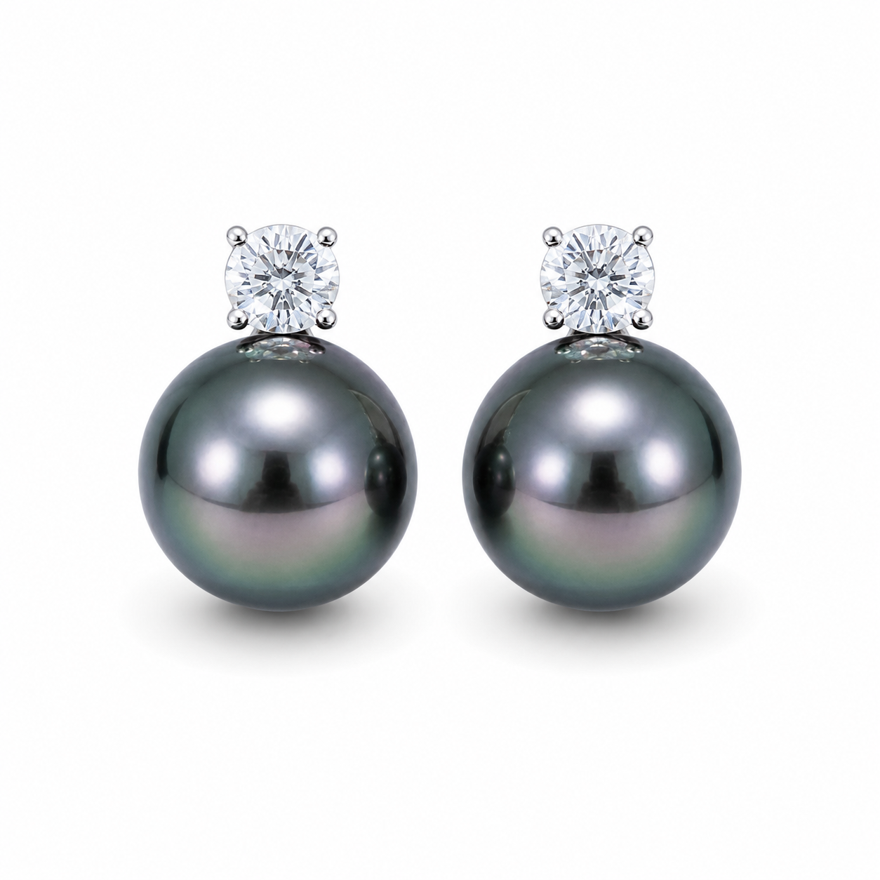 Boucle d'oreille Perle de Tahiti Tiare