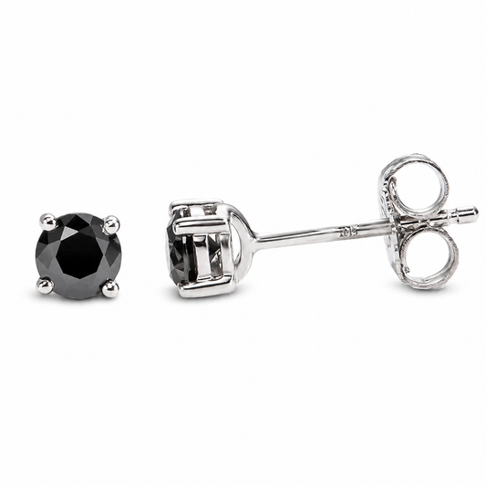 Boucle D'oreille Diamant Noir