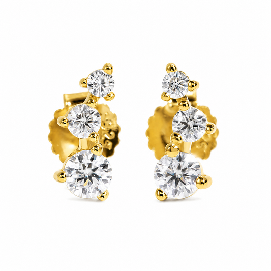 Boucle D'oreille Grimpante Diamant