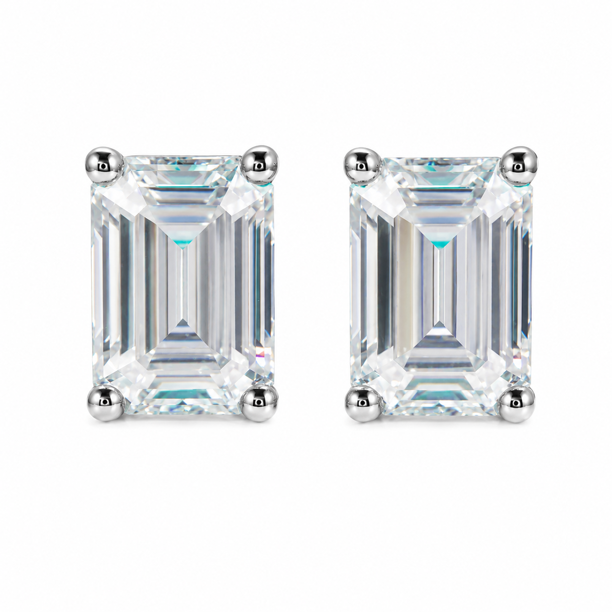 Boucle D'oreille Emeraude Diamant