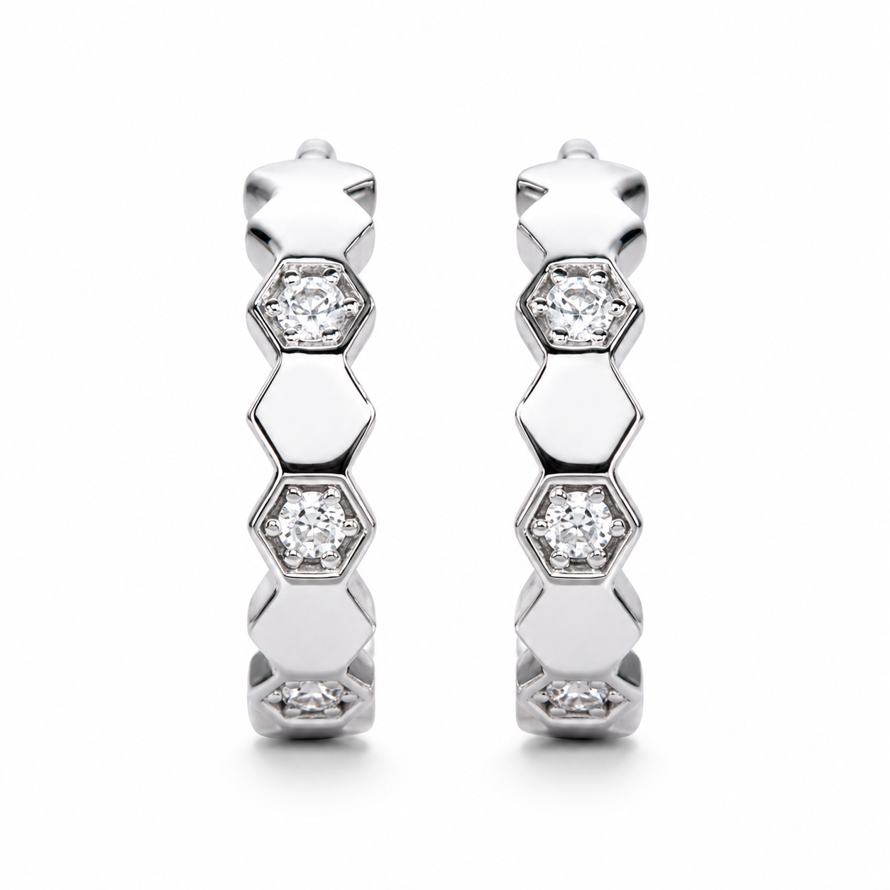 Boucle D'oreille Petit Diamant