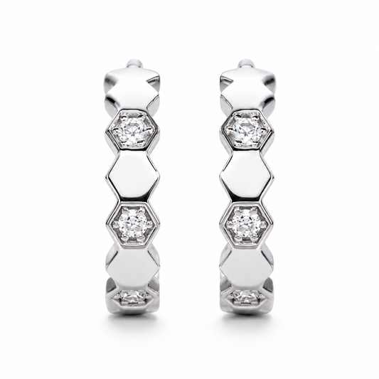 Boucle D'oreille Petit Diamant