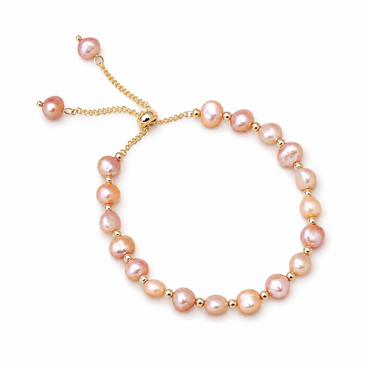 Bracelet Perles Plates
