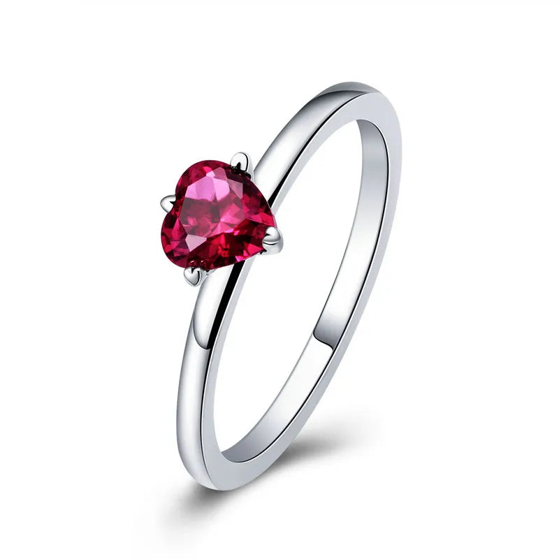 Bague Coeur Rouge