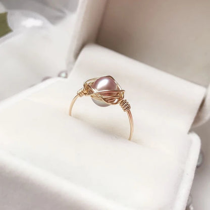 Bague Or et Perle de Culture