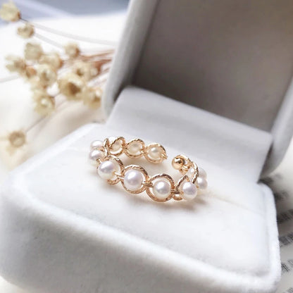 Bague avec Perles de Culture