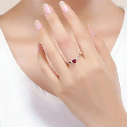 Bague Coeur Rouge