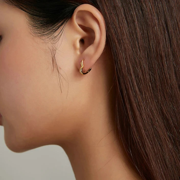 Boucle D'oreille Coeur Argent