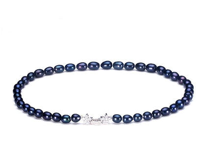 Collier Perle Noire Femme