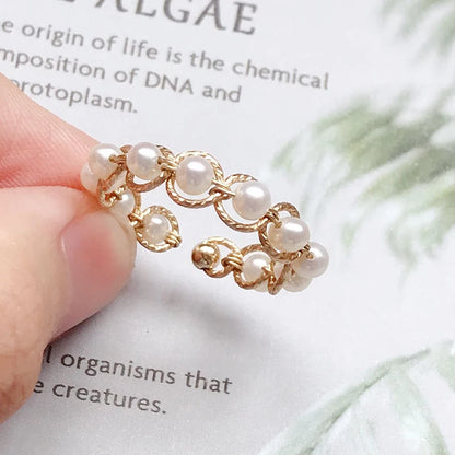 Bague avec Perles de Culture