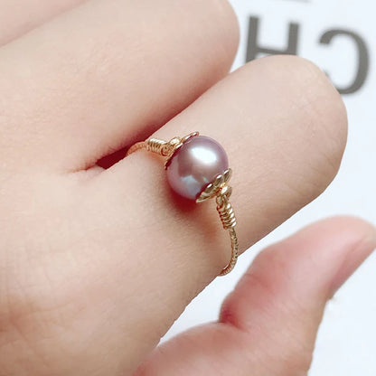 Bague avec Perle de Culture