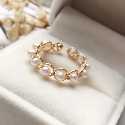 Bague avec Perles de Culture