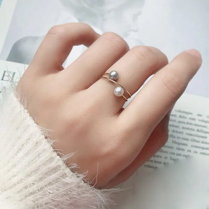 Bague Or avec Perle de Culture