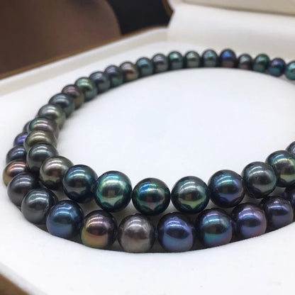 Collier en Perles Noires