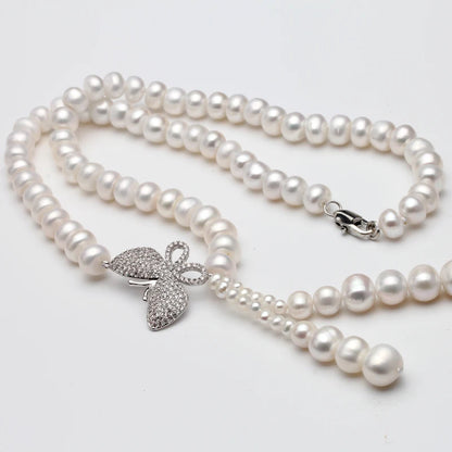 Collier Perle Papillon