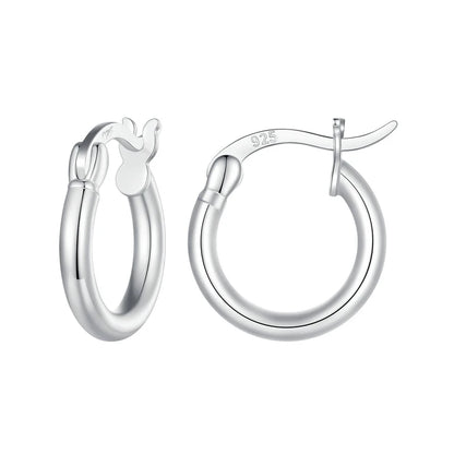 Boucle D'oreille Créoles Argent