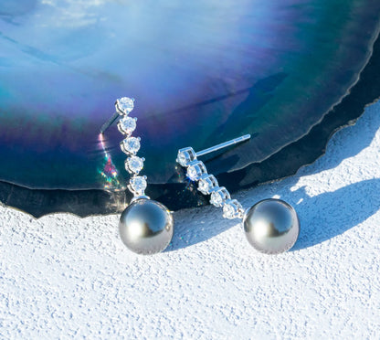 Boucle D'oreille or Perle de Tahiti