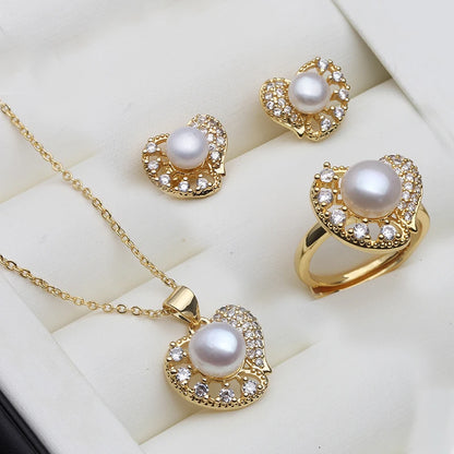Parure Perle Blanche