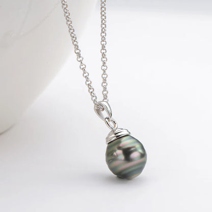 Collier avec Perle de Tahiti pour Femme