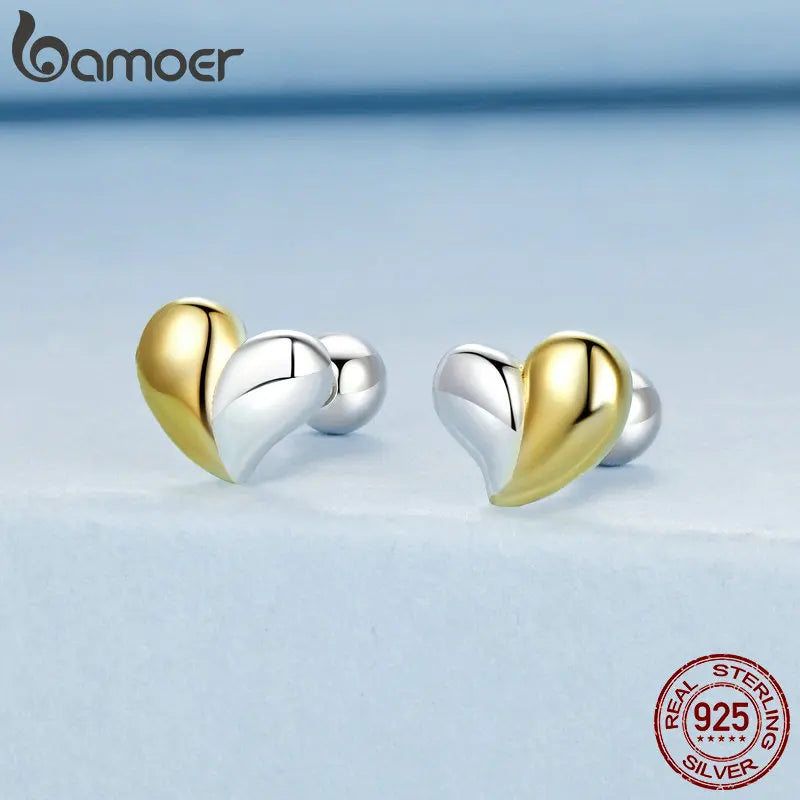 Boucle D'oreille Argent Coeur