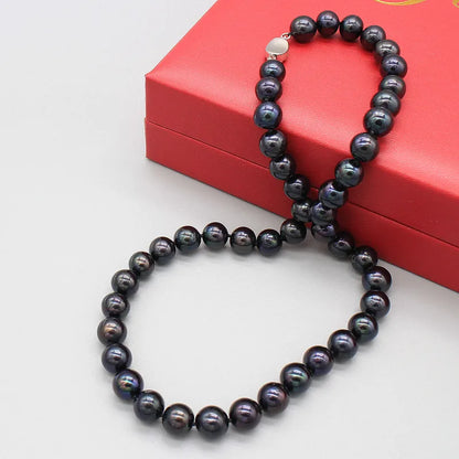 Collier en Perles Noires