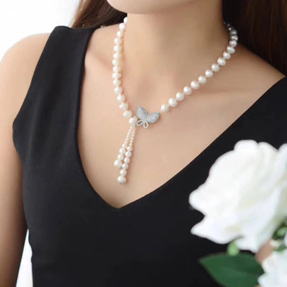 Collier Perle Papillon
