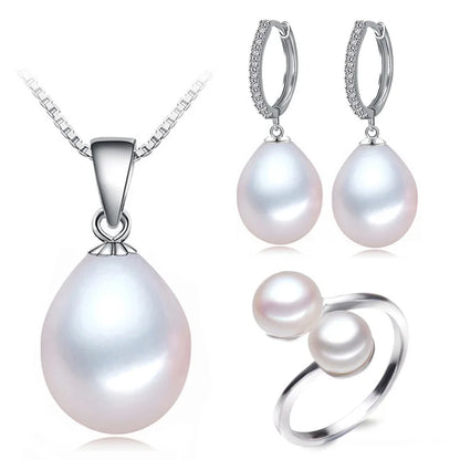 Parure Argent Perle