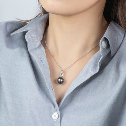 Collier Argent Perle de Tahiti