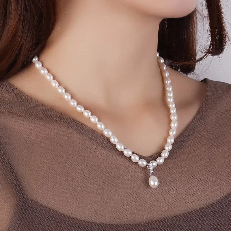 Collier Pendentif Perle
