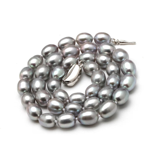 Collier Perle Grise