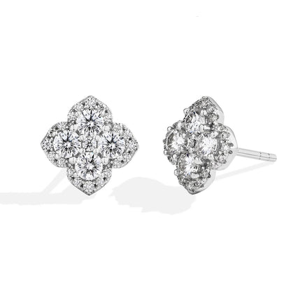 Boucles D'oreilles en Diamant Moissanite pour Femmes