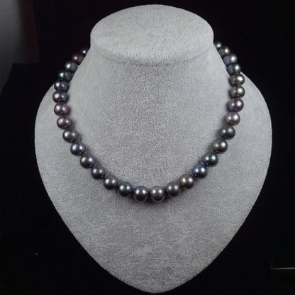 Collier en Perles Noires