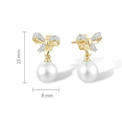 Boucles d'oreilles en Perle de Culture 9K