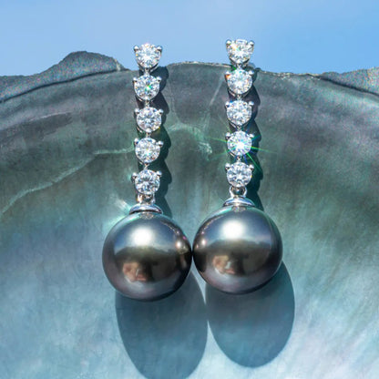Boucle D'oreille or Perle de Tahiti