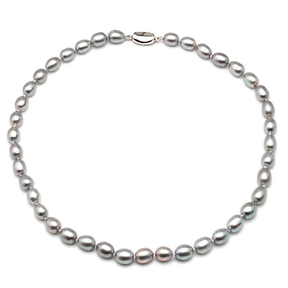 Collier Perle Grise